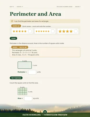 Perimeter and area
