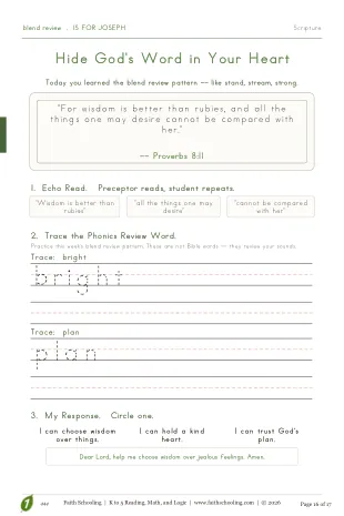 Q2 · Scripture and phonics review
