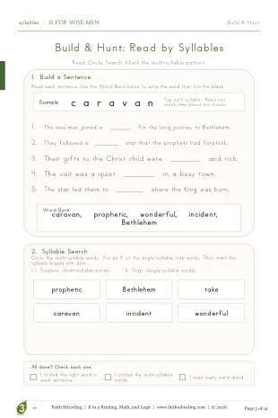 Q1 · Multisyllable build and hunt