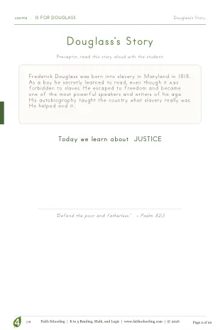Q3 · Frederick Douglass history passage