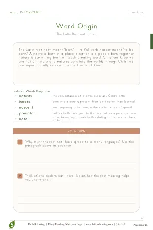 Q1 · Latin-root word origin
