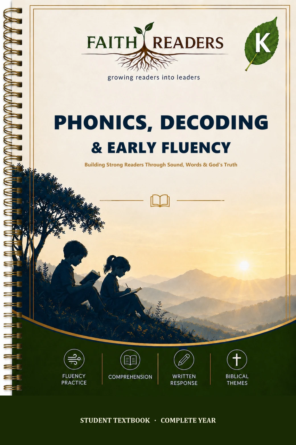 Kindergarten Phonics, Decoding, and Early Fluency student textbook cover