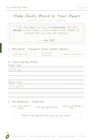 Q3 · Scripture reading and response