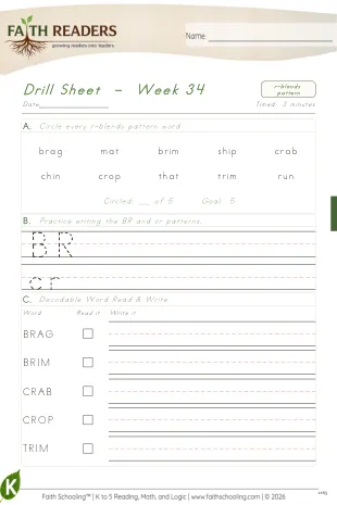 Q4 · Blend drill and word reading