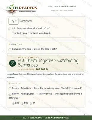 Combine two short sentences (Week 30)