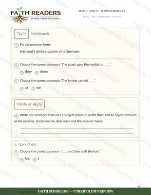 Choose the correct pronoun (Week 11)