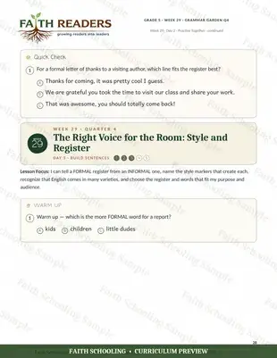 The right voice for the room: register (Week 29)
