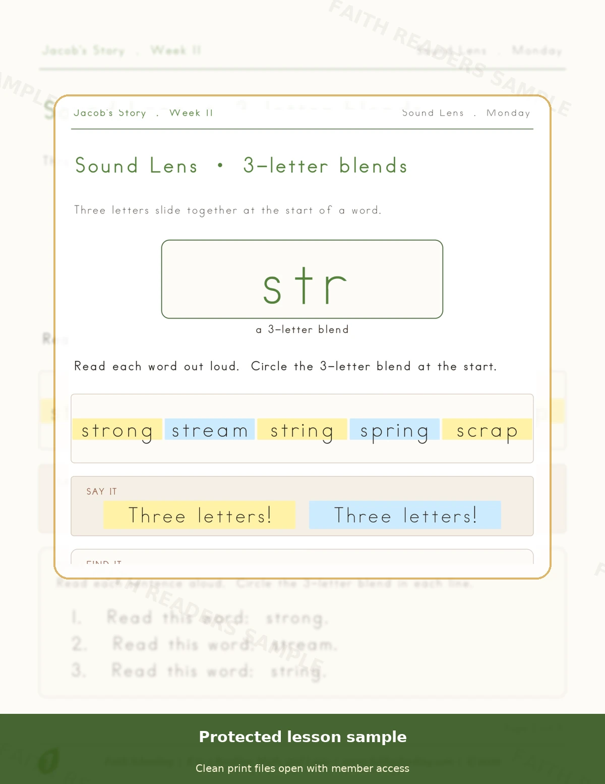 Grade 1 · Week 10 main lesson preview