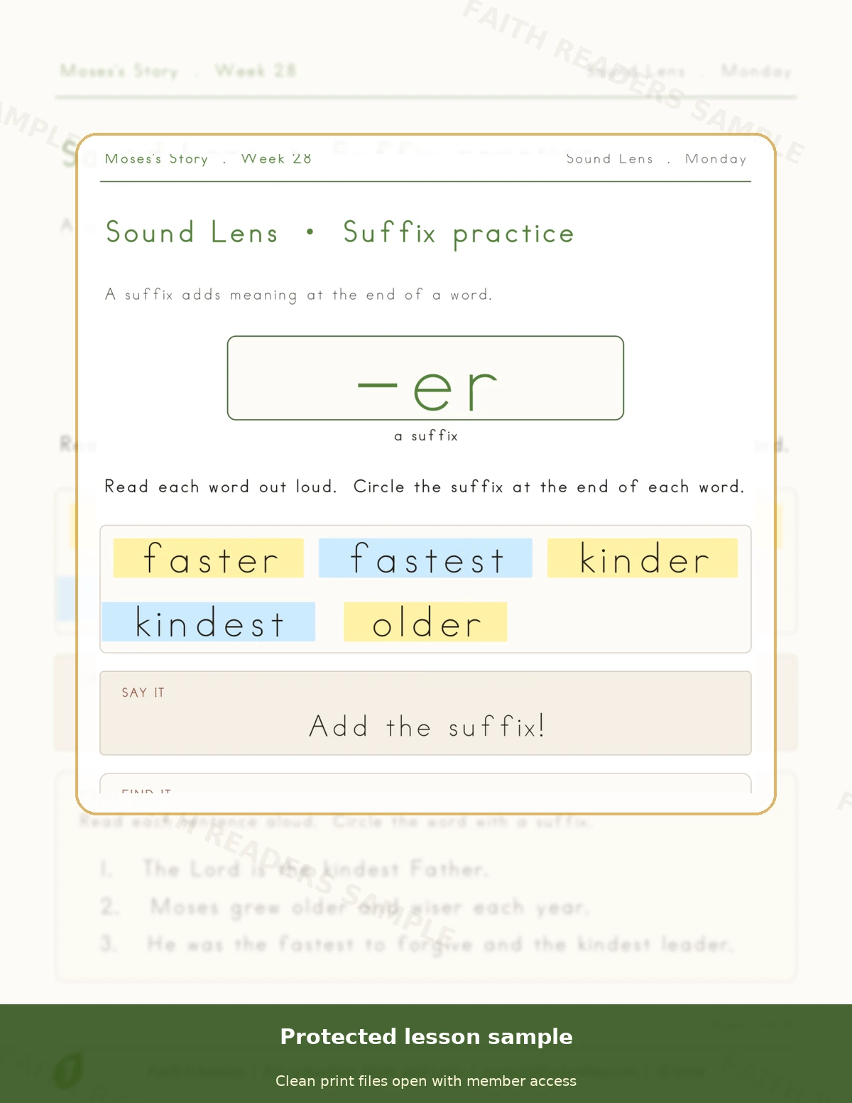 Grade 1 · Week 27 main lesson preview