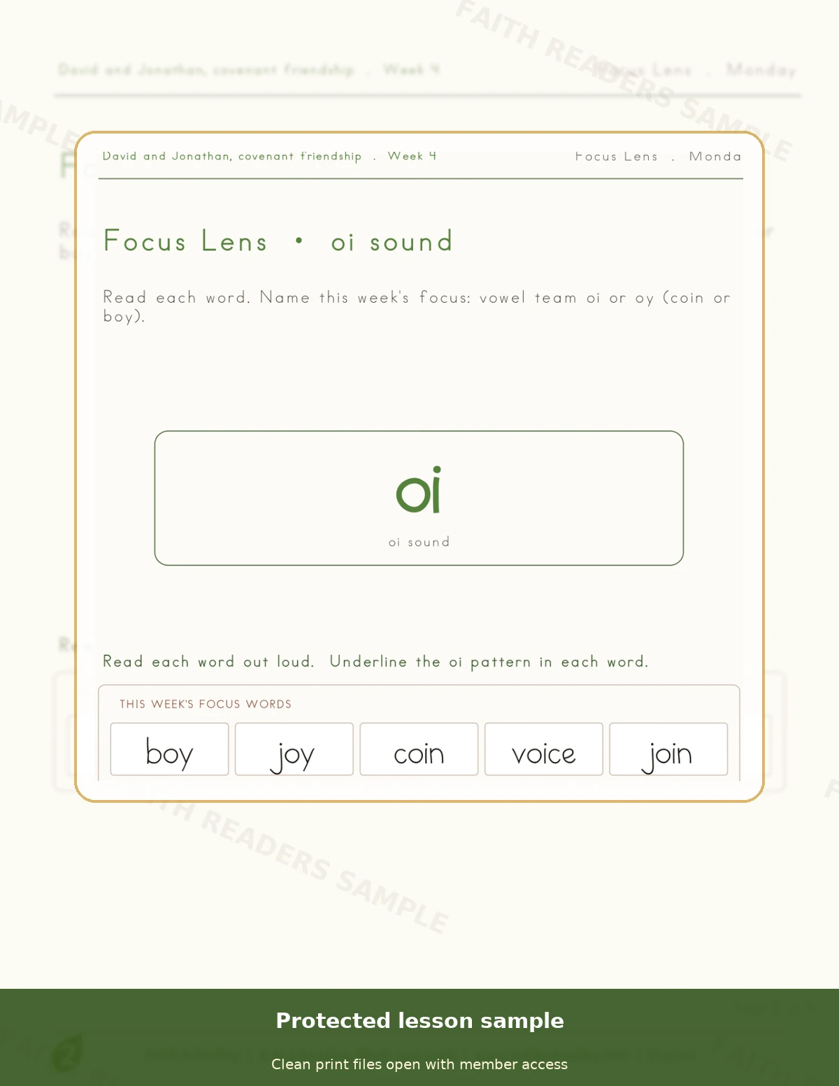 Grade 2 · Week 3 main lesson preview