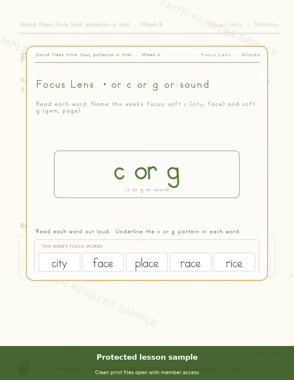 Grade 2 · Week 4 main lesson preview