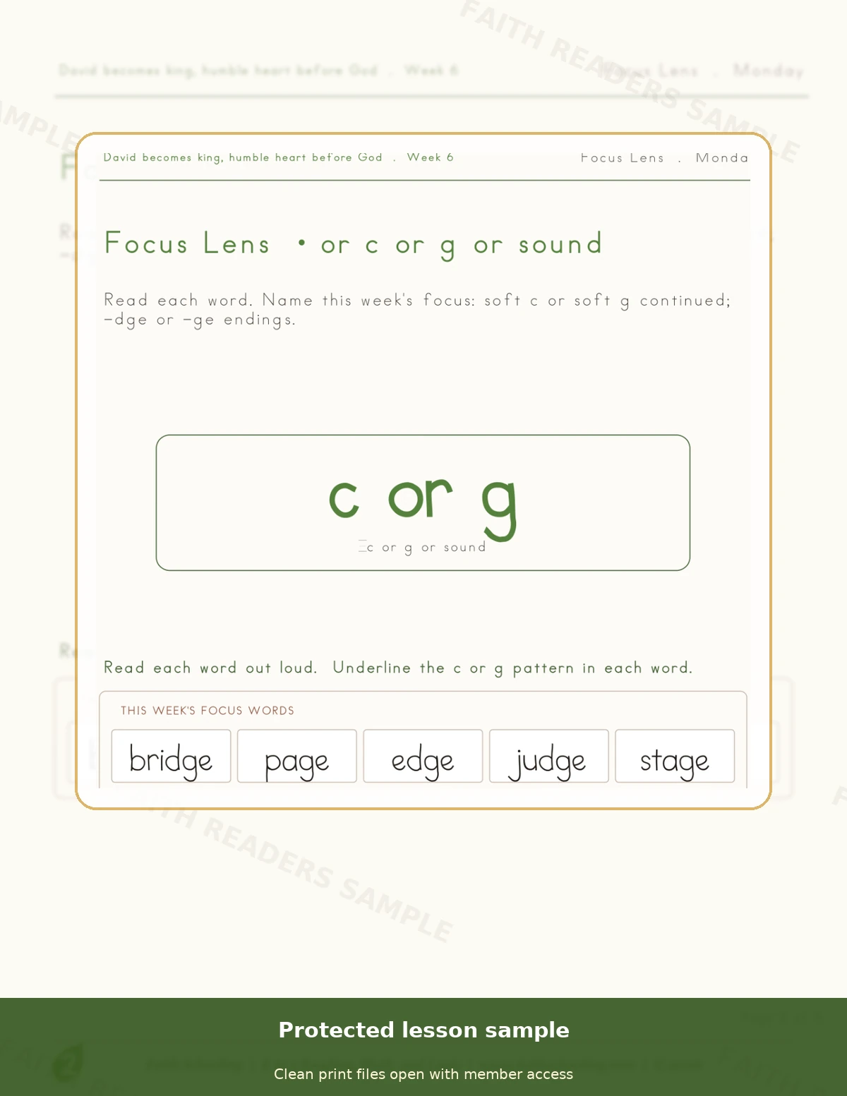 Grade 2 · Week 5 main lesson preview