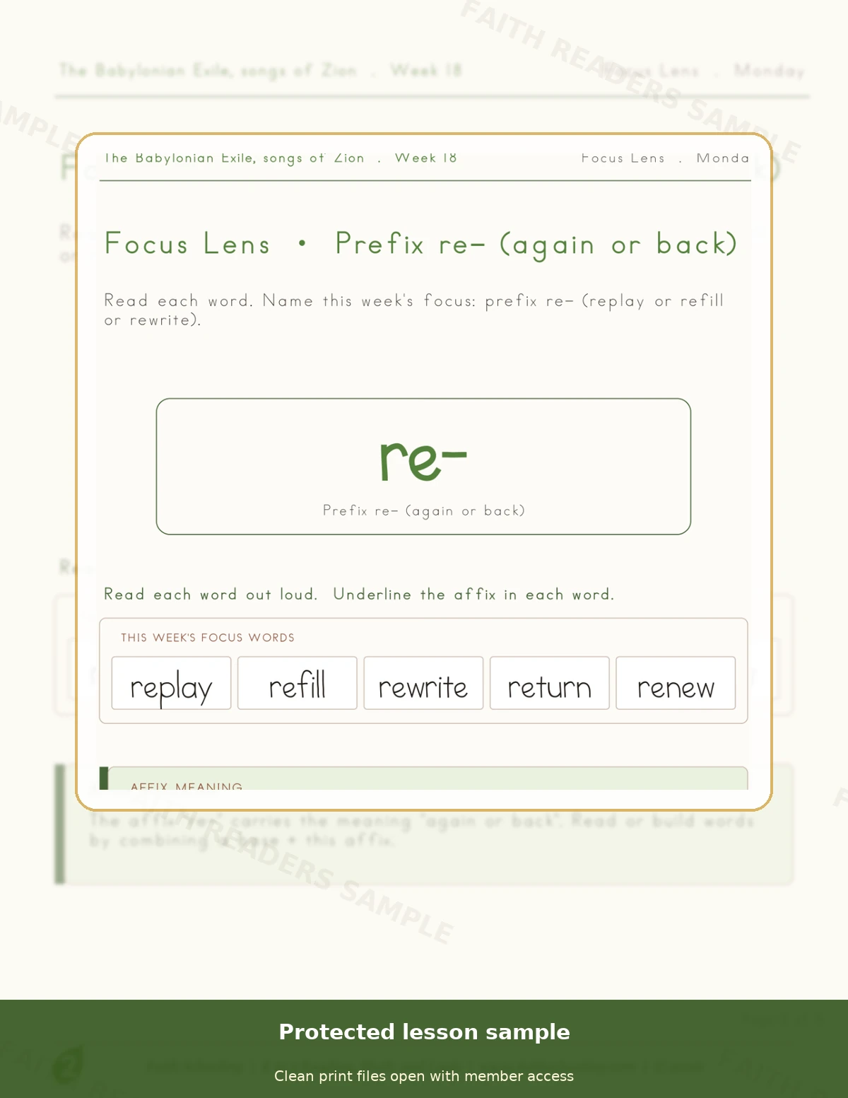 Grade 2 · Week 17 main lesson preview