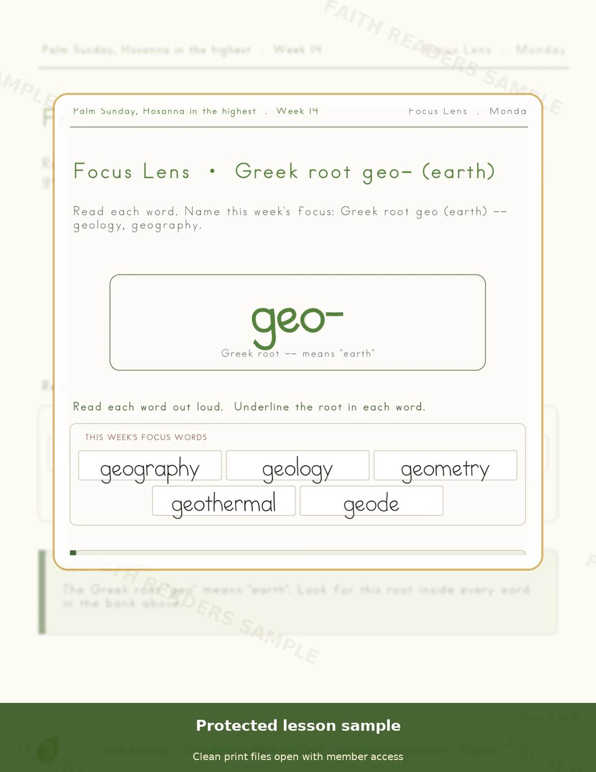Grade 3 · Week 13 main lesson preview