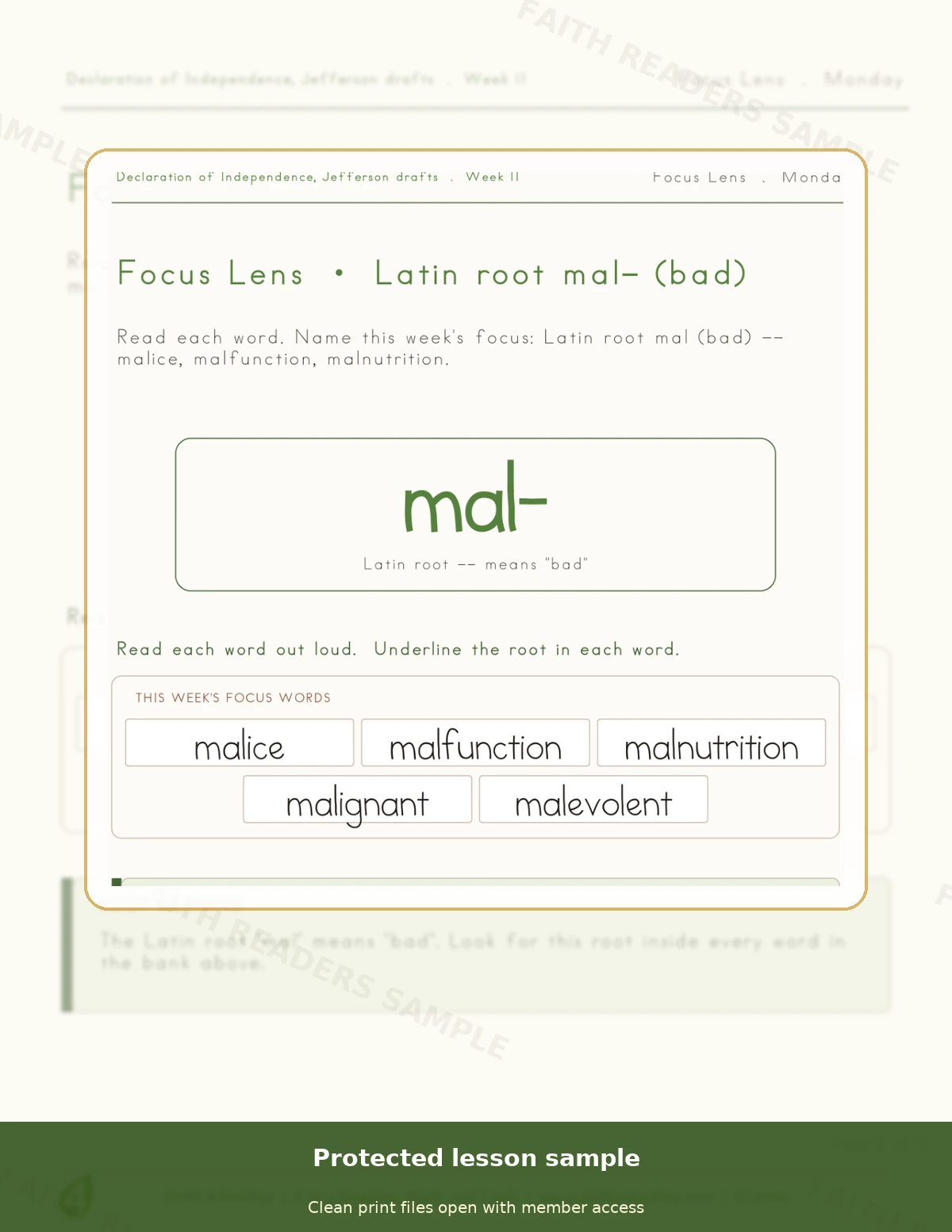 Grade 4 · Week 10 main lesson preview