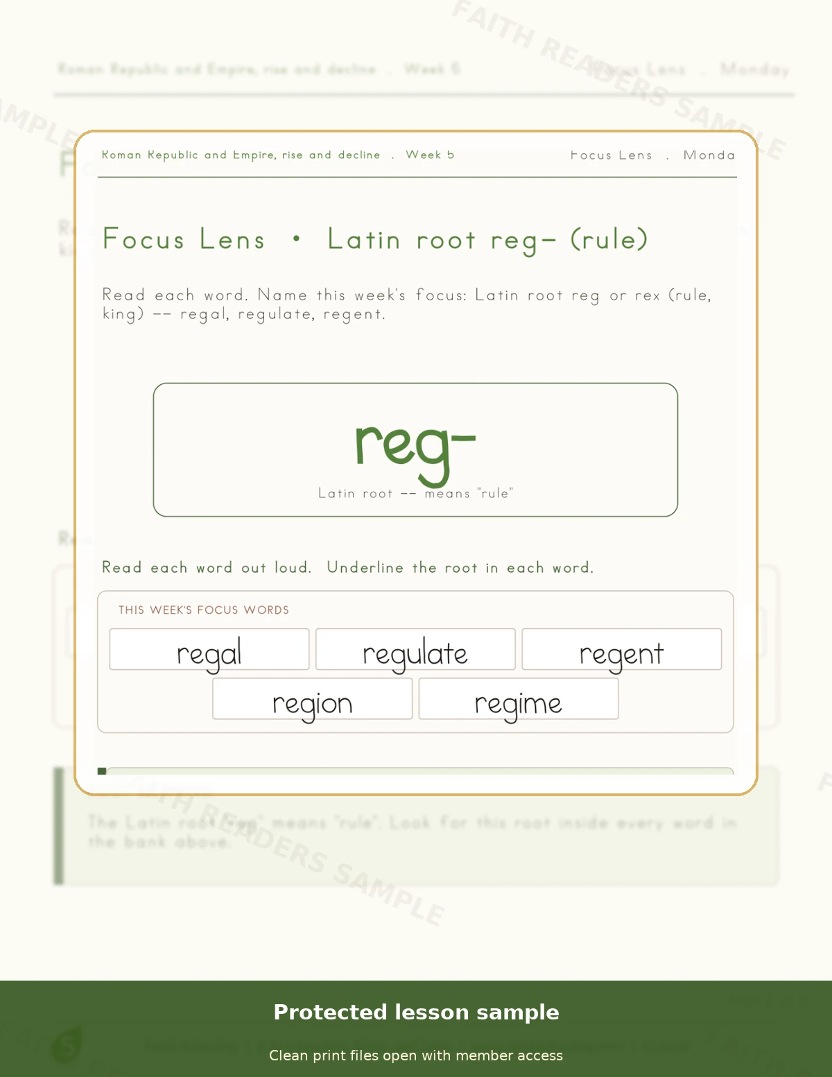 Grade 5 · Week 4 main lesson preview