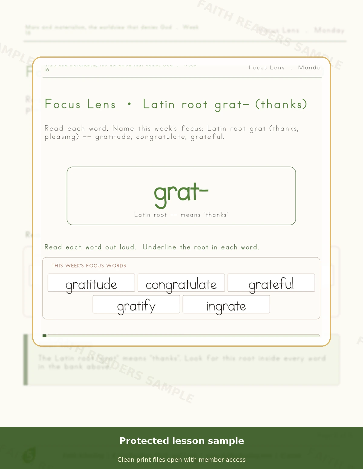 Grade 5 · Week 15 main lesson preview