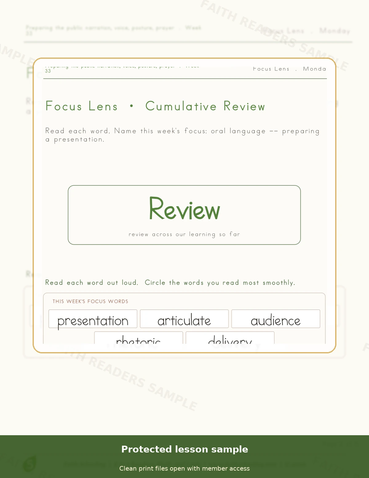 Grade 5 · Week 32 main lesson preview