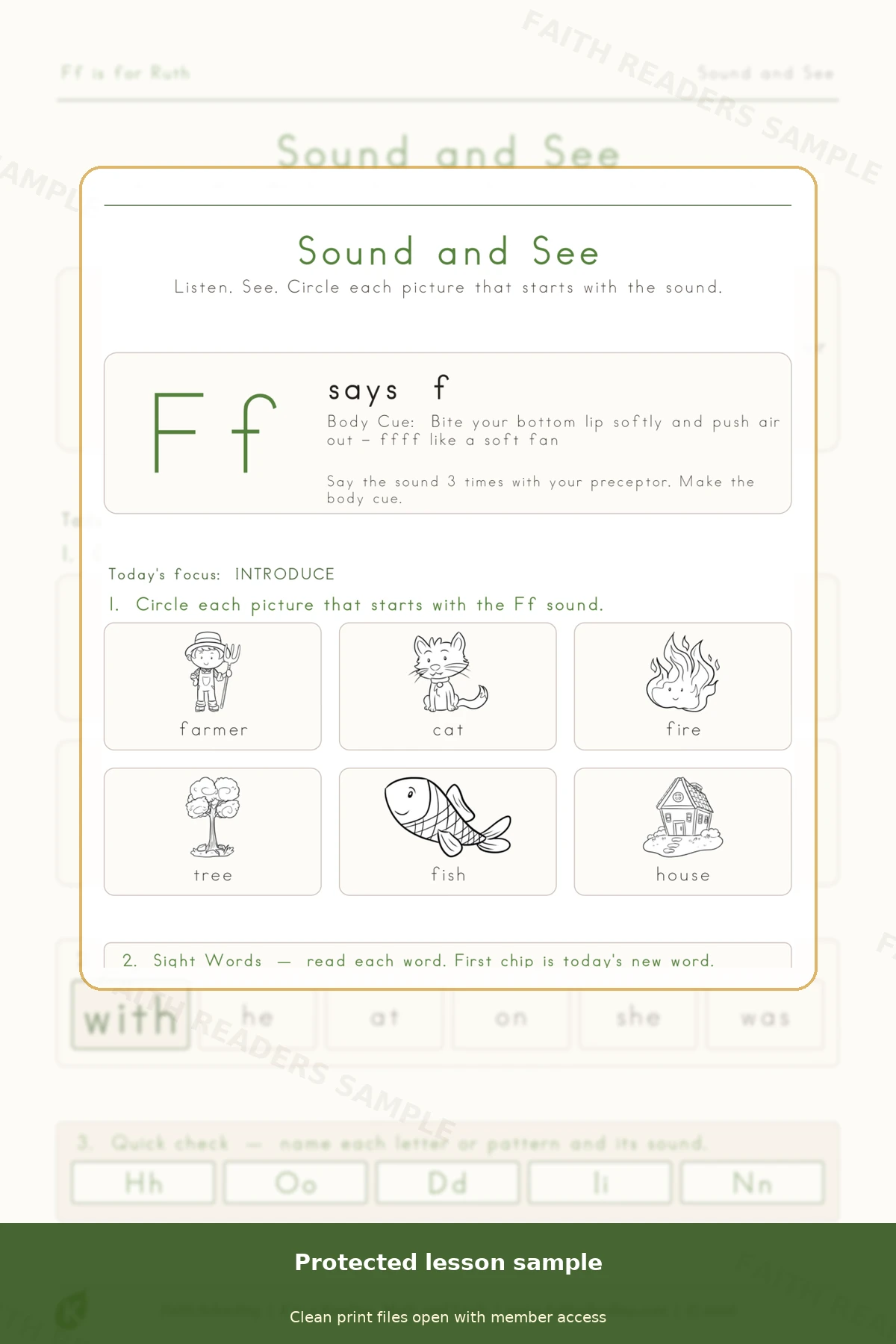 Kindergarten · Week 10 main lesson preview