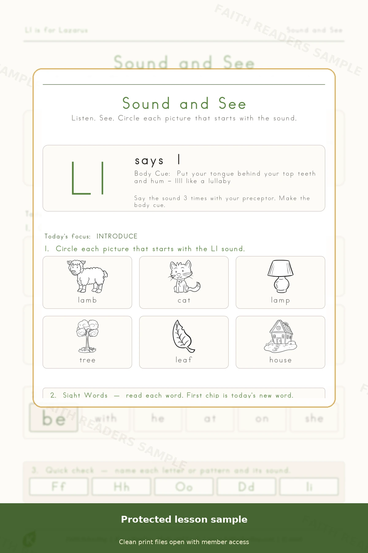 Kindergarten · Week 11 main lesson preview
