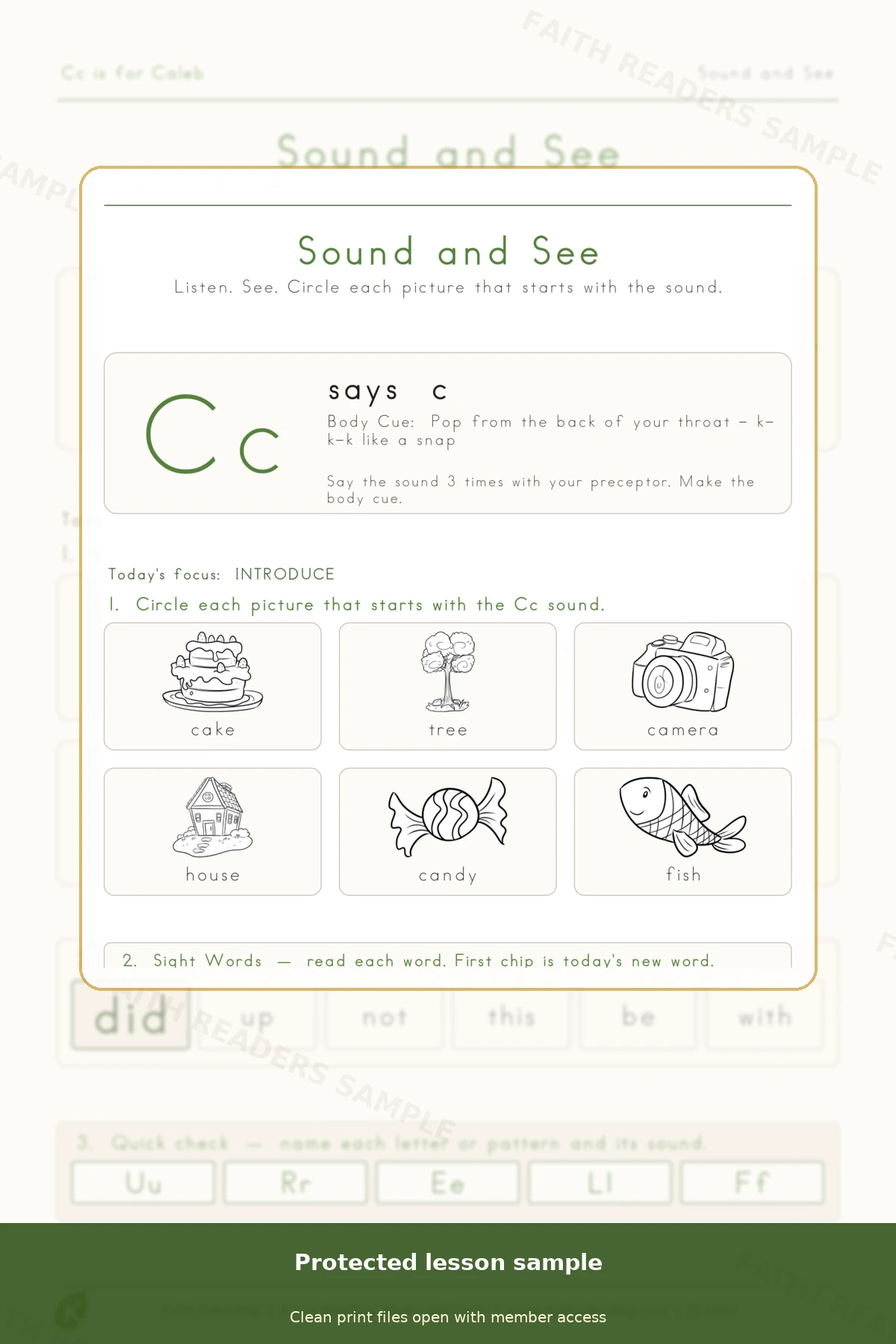 Kindergarten · Week 15 main lesson preview