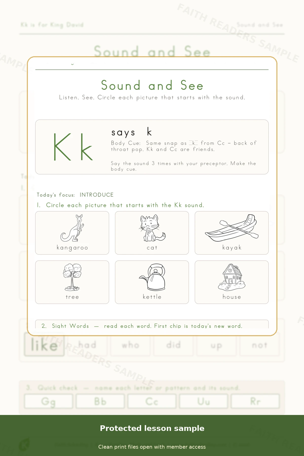 Kindergarten · Week 18 main lesson preview
