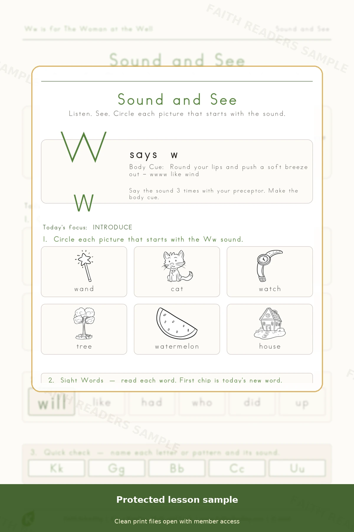 Kindergarten · Week 19 main lesson preview
