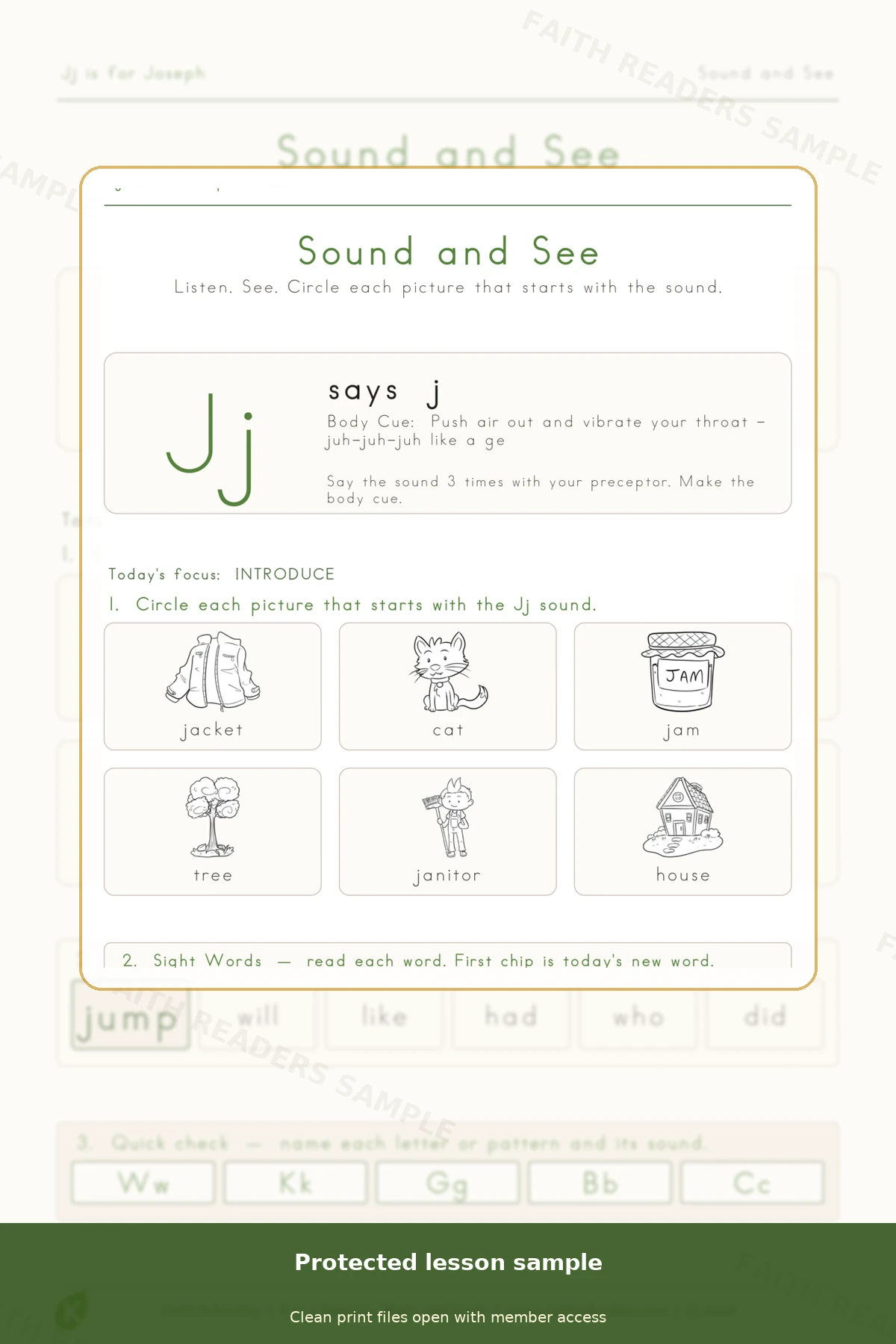 Kindergarten · Week 20 main lesson preview