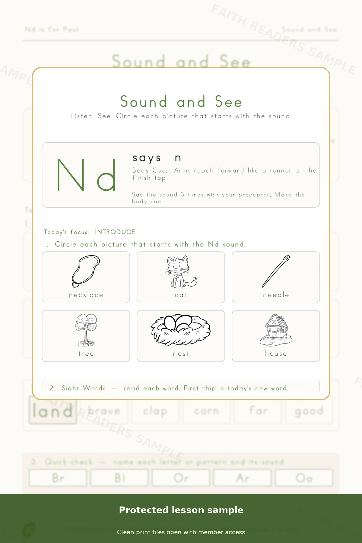 Kindergarten · Week 34 main lesson preview