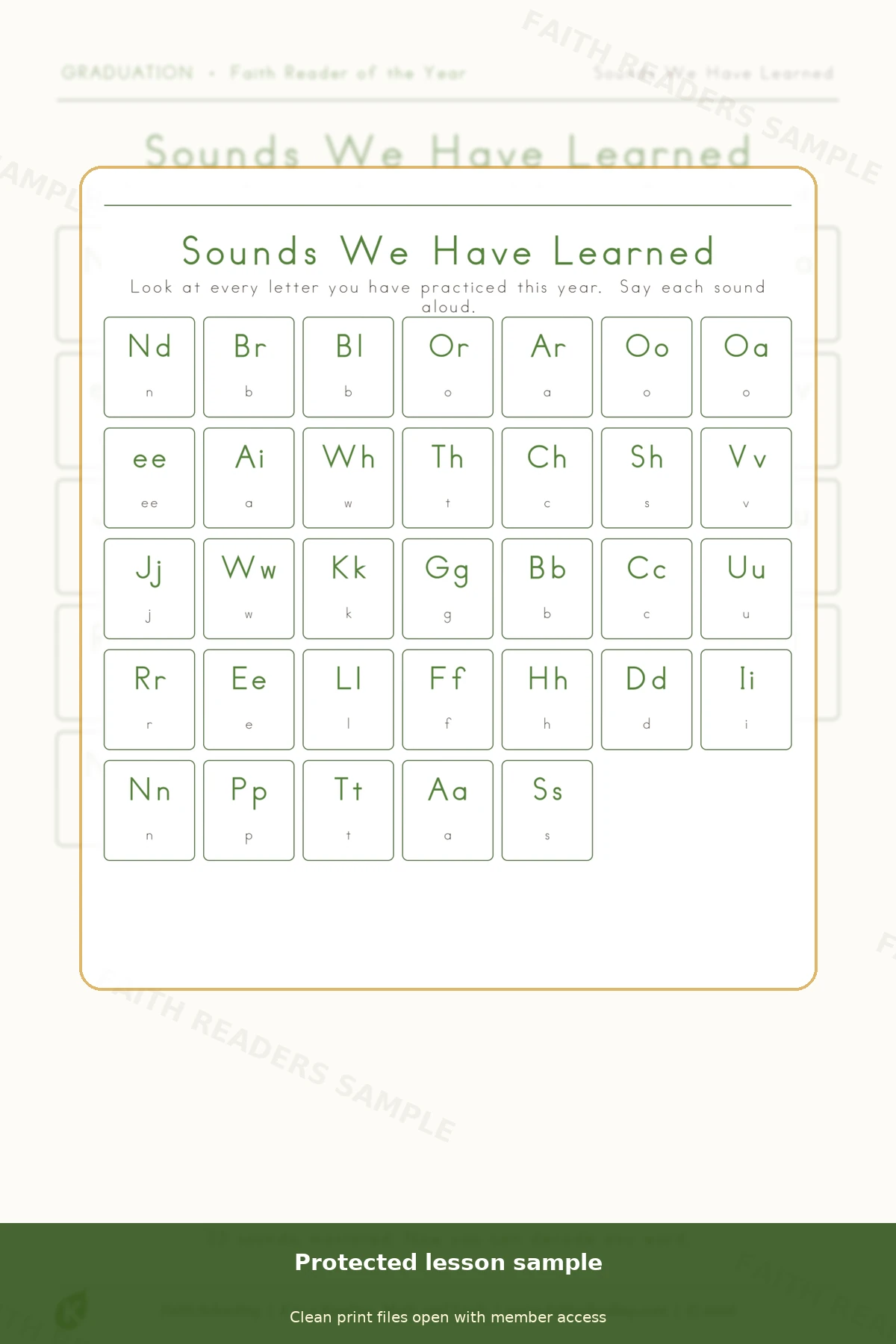 Kindergarten · Week 35 main lesson preview