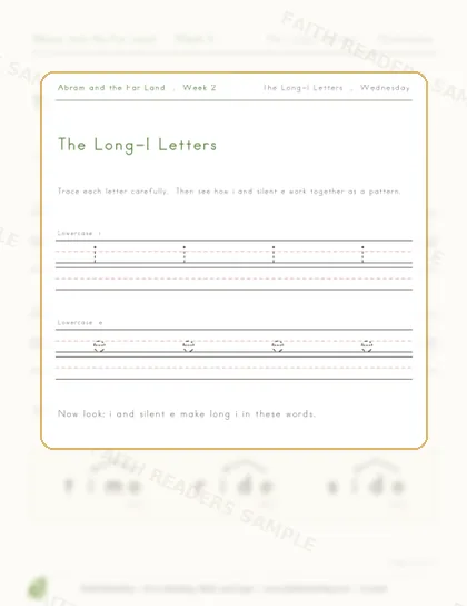 Grade 1 · Week 1 lesson preview 3