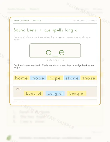 Grade 1 · Week 2 lesson preview 1