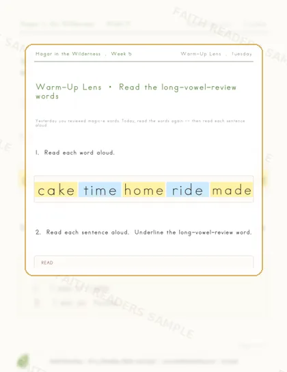 Grade 1 · Week 4 lesson preview 2
