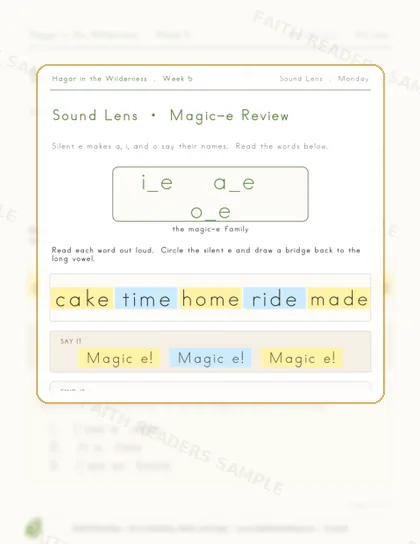 Grade 1 · Week 4 lesson preview 1