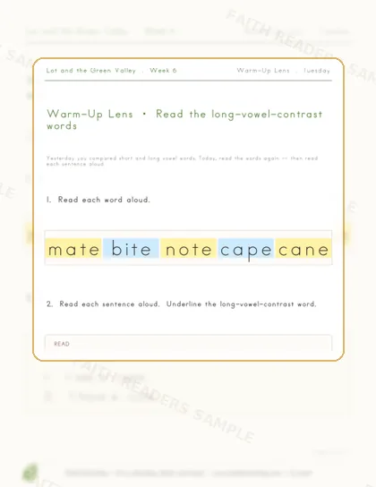 Grade 1 · Week 5 lesson preview 2
