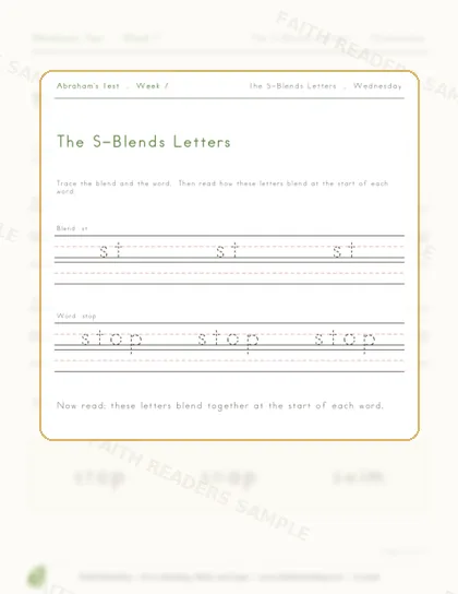 Grade 1 · Week 6 lesson preview 3