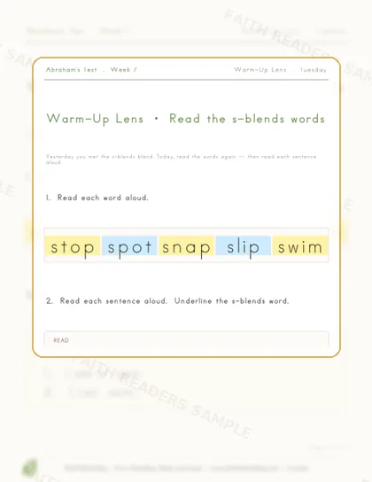 Grade 1 · Week 6 lesson preview 2