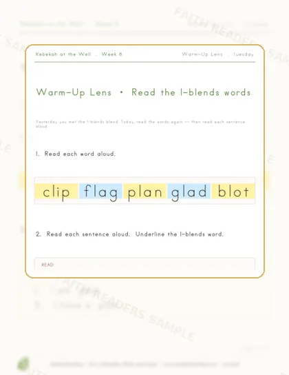 Grade 1 · Week 7 lesson preview 2
