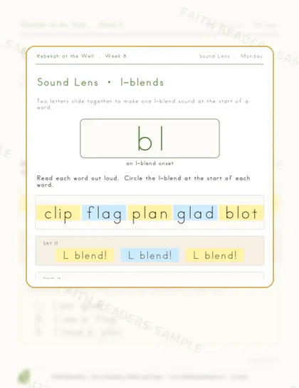Grade 1 · Week 7 lesson preview 1