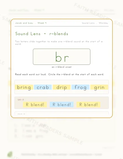 Grade 1 · Week 8 lesson preview 1
