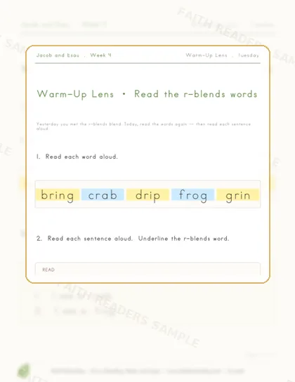 Grade 1 · Week 8 lesson preview 2