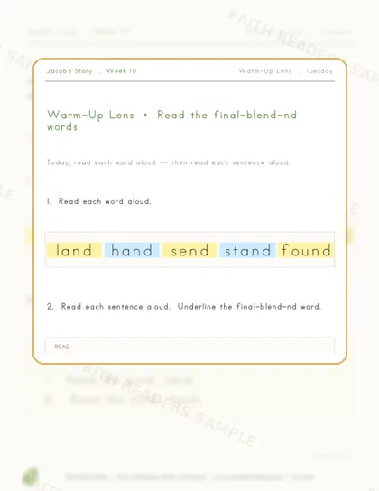 Grade 1 · Week 9 lesson preview 2