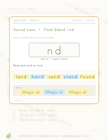 Grade 1 · Week 9 lesson preview 1
