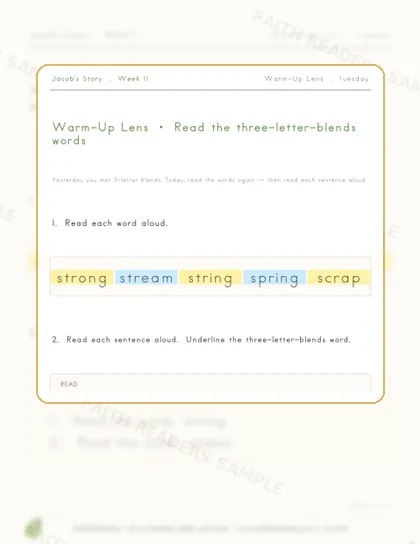 Grade 1 · Week 10 lesson preview 2