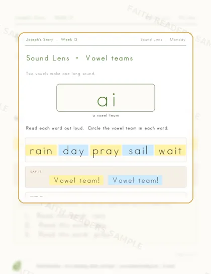 Grade 1 · Week 12 lesson preview 1