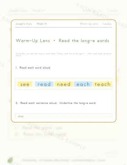 Grade 1 · Week 13 lesson preview 2
