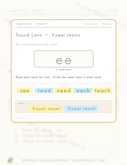 Grade 1 · Week 13 lesson preview 1