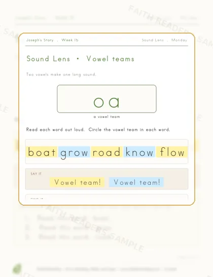 Grade 1 · Week 14 lesson preview 1
