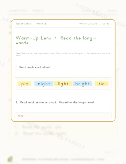 Grade 1 · Week 15 lesson preview 2