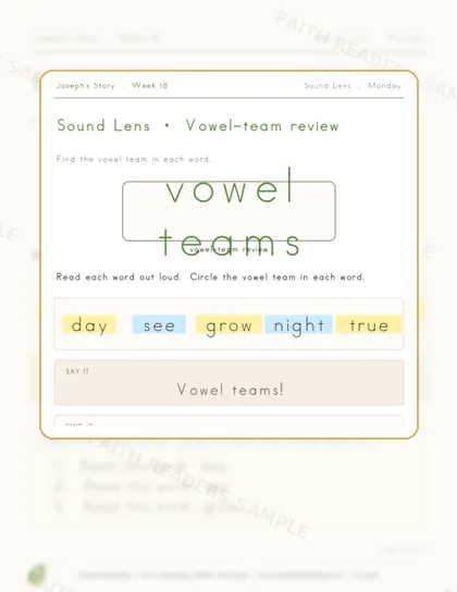 Grade 1 · Week 17 lesson preview 1